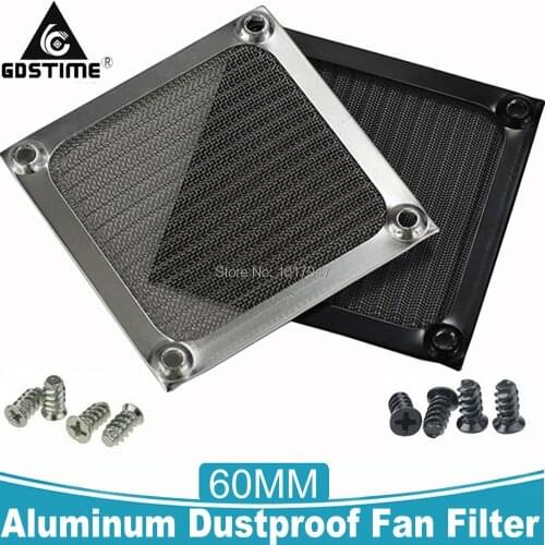 20Pcs/Lot 60mm Metal Dustproof Mesh Dust Filter Net Guard For 6CM PC Computer Case Cooling Fan with Screws