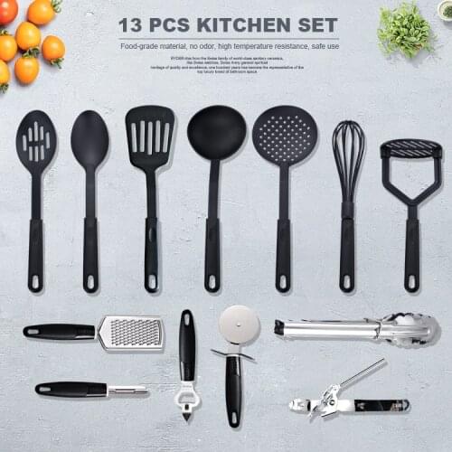 2020 13/7 Piece Eec Cucina Ciq Oil Spray 100% Food Grade Nylon Kitchen Tools Heat Resistant Cooking Utensil Set Non-stick