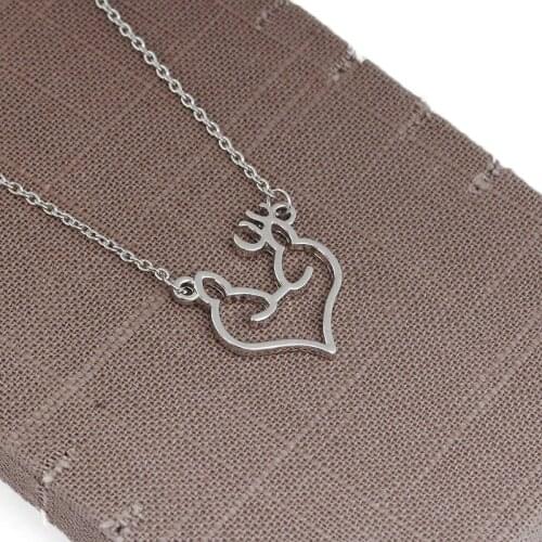 30 Love heart Elk Head Small Fresh Art Fan Elf Antlers pendant Necklace Animal Fox Deer Christmas Deer charm Necklace Jewelry