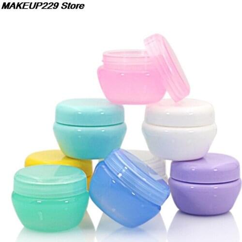 5g/10g Empty Plastic Cream Bottle Mushroom Cream Plastic With Inner Cover Leakproof Bottles Cosmetic Bottles