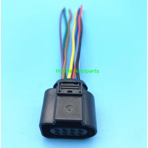 AMP 8 Pin Female Car Front/Back Bar Radar Harness Connector Gearbox Plug For Volkswagen Sagitar Magotan Golf 4H0 973 714