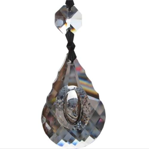 Garland 10 Transparent Chandelier gorgeous 33% Full Crystal Healing Pendulum Lamp Prisms Hanging Pendants Rainbows 50mm M02038
