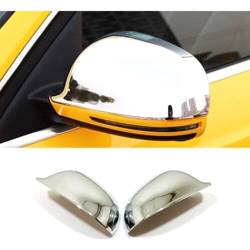 ABS Chrome For Audi A3 A4 B8 A5 A6 A8 S8 Q3 Car Side Door Rearview turning mirror sticker cover Decoration Styling Accessories
