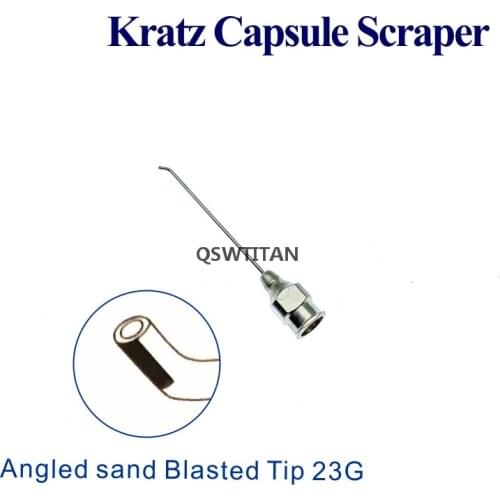 23G Kratz Capsule Scraper with 1mm Angled ophthalmic eye instruments