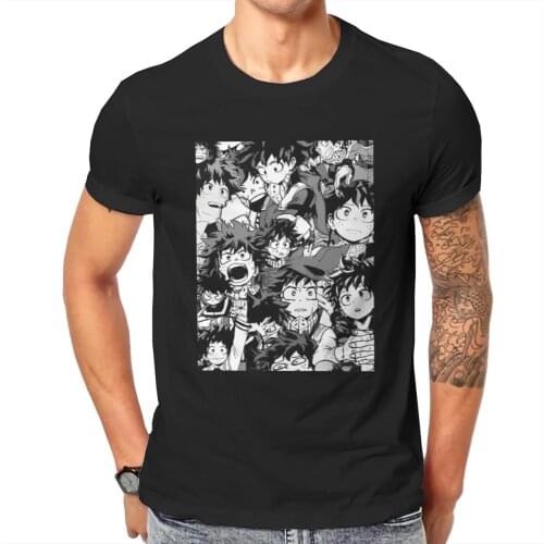 Men Izuku AND Midoriyas - Manga Collage Anime Tsuyus Asui Quirks Funny Classic Hot Sale Tees
