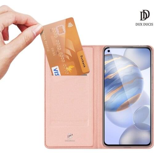 For Huawei Honor 30 DUX DUCIS Skin Pro Series Leather Wallet Flip Case Full Protection Steady Stand Magnetic Closure