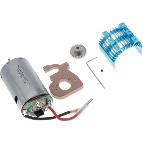 1303 Motor Mount + 1308 Motor + 27T Motor Gear + Hex Wrench + Screws + Motor Heat Sink for WLtoys 144001 1/14 RC Model Car