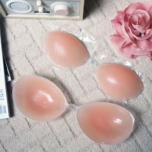 Hot selling Silicone Self-adhesive push up Invisible bra silicone cups