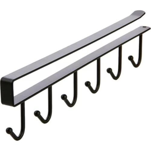 Kitchen Ironwork no Punch no Mark Hook Flat Iron Cabinet Storage Rack multi Purpose Storage Rack Wardrobe Storage Rack