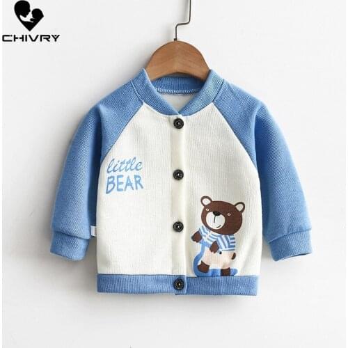 New 2020 Kids Boys Jackets Children Knitted Cardigans Baby Fashion Cartoon Animal Print Coat Baby Girls Spring Autumn Jackets