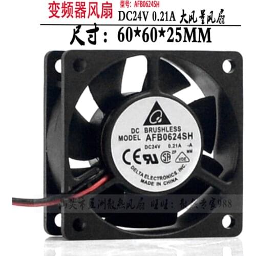 New original 6025 24V AFB0624SH 0.21A 6CM inverter double ball gale volume cooling fan