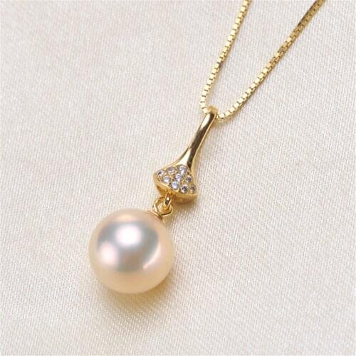 1PCS S925 Sterling Silver Pearl Tray Charm Connector Bail Pendant Clasp DIY Necklace Jewelry Making Accessories