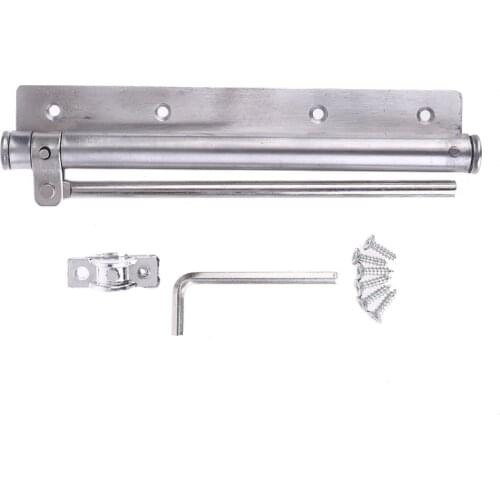 Durable Door Closer Single Spring Strength Adjustable Stainless Steel Automatic Closing Door Closer for Home Bedroom Door