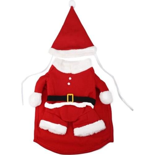 Christmas Dog Clothes Cute Xmas Pet Clothes Warm Look Costumes Dog Christmas Suit Pet Supplies WB1102