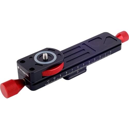 Manual Stacked Photography Slide Micrometer Head Micro Guide Macro Focusing Rail Slider SLR Tripod Rail Quick-Release Plate