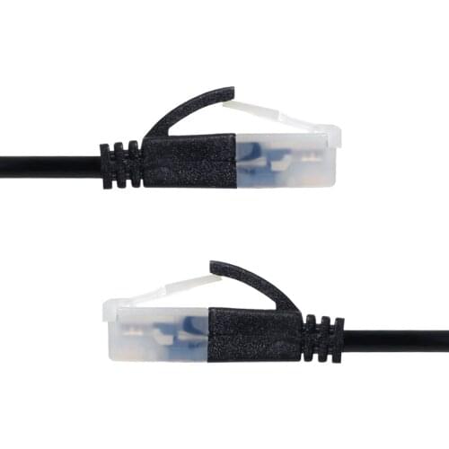RJ45 Straight Direction TP Network Cable Patch Cord 90 Degree Cat6a Lan Ultra Slim Cat6 Ethernet Cable for Laptop Router TV BOX