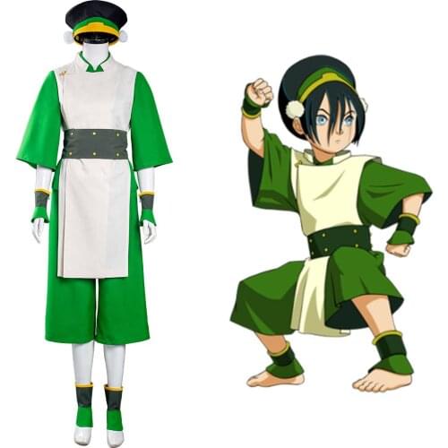 TAvatar: The Last Airbender Toph bengfang Cosplay Costume Vest Pants Outfits Halloween Carnival Suit