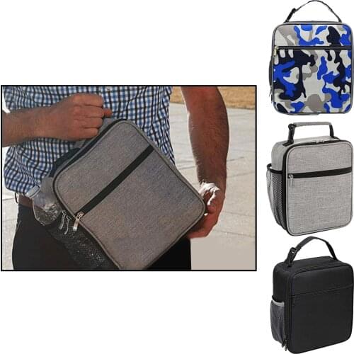 Adult Kids Insulated Lunch Bag Coolbag Work Picnic Food School Thermal Meals Bag