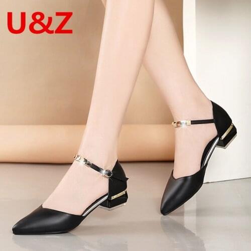 Cute one strap sequin kitten block heels pumps teenagers,Comfy 25mm Square shoes Black/Apricot leather shoes Students