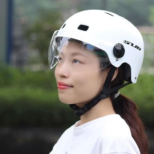GUB Breathable Adjustable Ultralight Unisex Cycling Helmet With HD Widening Lens Support Myopic Lens Outdoor Sport Safety Helmet