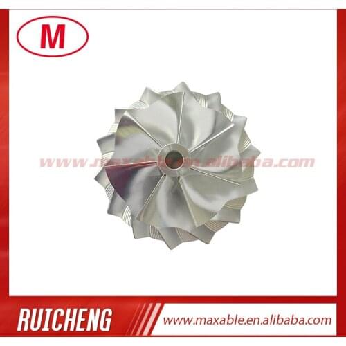 RHF55 48.62/65.00 mm 7+7 blades high performance turbocharger billet/milling/aluminum 2618 compressor wheel for VIET