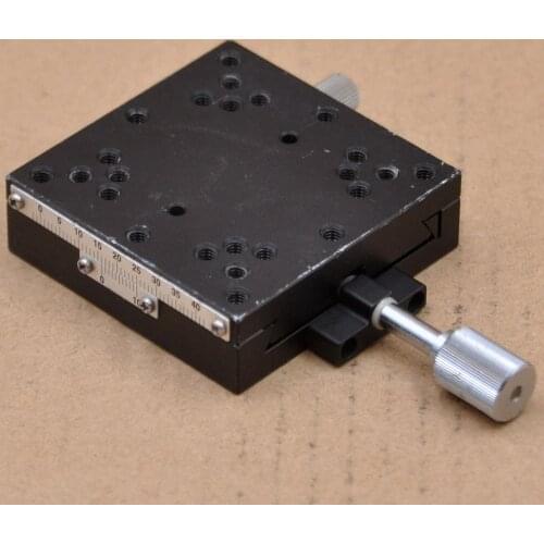 Y-axis Misumi XSC60 manual precision dovetail guide sliding table optical fine-tuning displacement platform aluminum 60*60mm