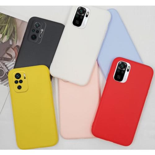 Yellow Case For Xiaomi Redmi Note 10 Pro Redmi Note10 Case Purple Black TPU Silicone TPU Soft Bumper on Redmi Note 10Pro Cover