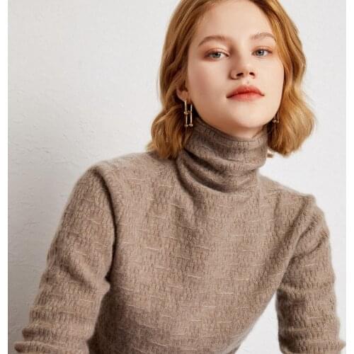 Women Pullovers 100% Pure Goat Cashmere Knitted Sweaters Hot Sale Top Grade Standard Clothes Ladies Jumpers