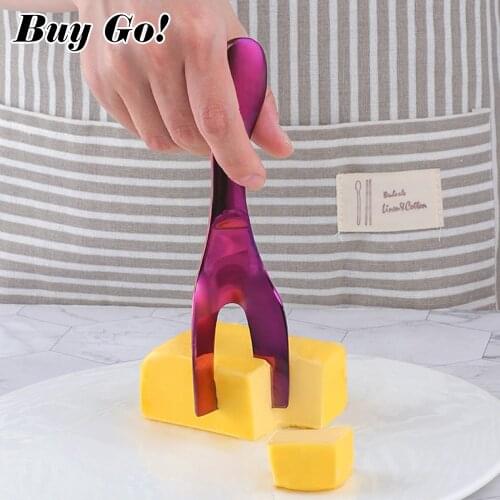 1/2PCS Stainless Steel Cheese Knives Butter Cutter Cheese Dough Tools Cake Spatula Eco-friendly Cheese Slicer Kitchen Gadgets