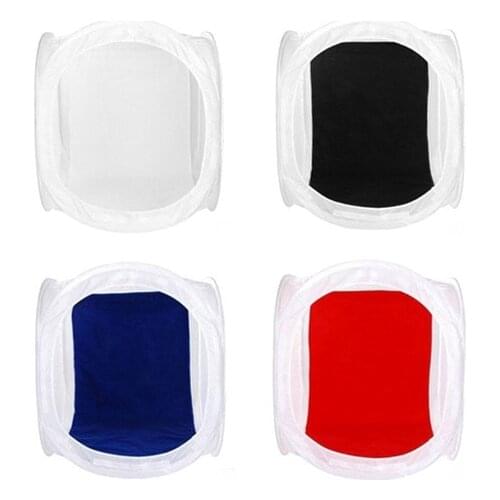 24" 60x60cm Photo Studio Shooting Tent Light Box SoftBox Kit with 4 Backdrops