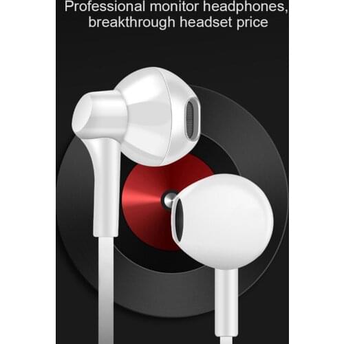 3-Meter Cable 3.5mm Plug Bass Wired Earphone Broadcast Live Monitoring Headset