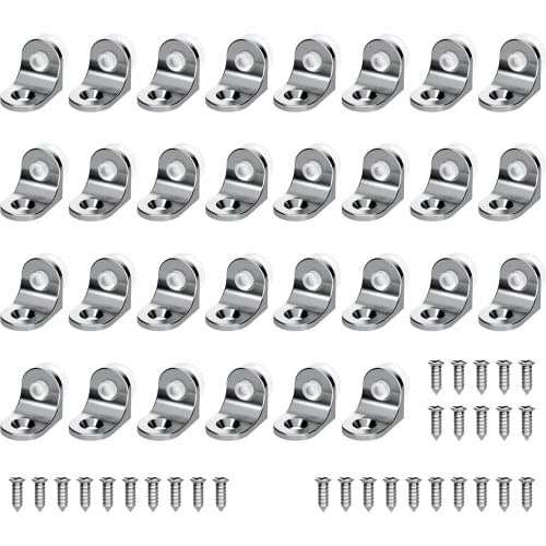 30pcs Shelf Support Nail Support Clips Wall Hangers wardrobe cabinet Cupboard Furniture Holders Closet bracket with screws