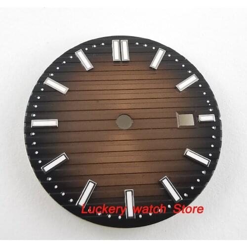 31.6mm no logo brown dial fit for 2824 2836 Miyota 8215 821A Mingzhu 2813 Automatic movement-BP49