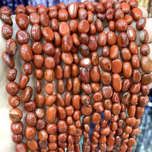 5-12mm Natural Red Stone Jaspers Loose Spacer Beads For Jewelry Making DIY Necklace Bracelet Accessories Material 15"