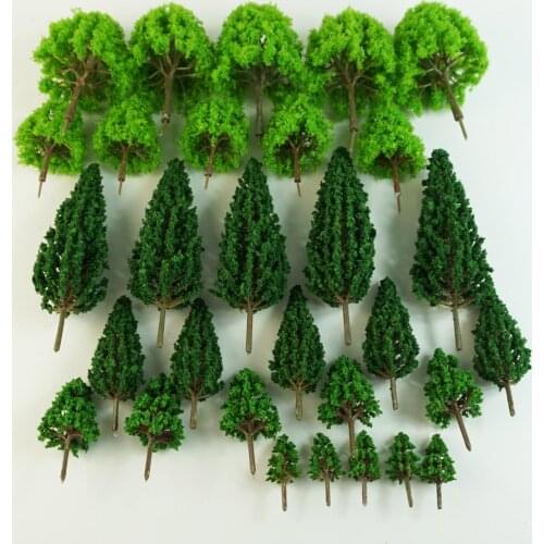 Mixed Model Trees Accessories Model Train Scenery Architecture Trees Model Scenery with No Stands