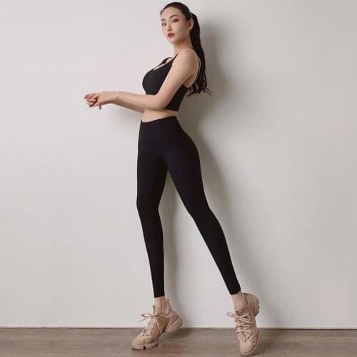 2 Piece Seamless Yoga Set Workout Clothes Women Sports Bra High Waist Leggings Set Sports Wear Gym Clothing Athletic yoga Suit