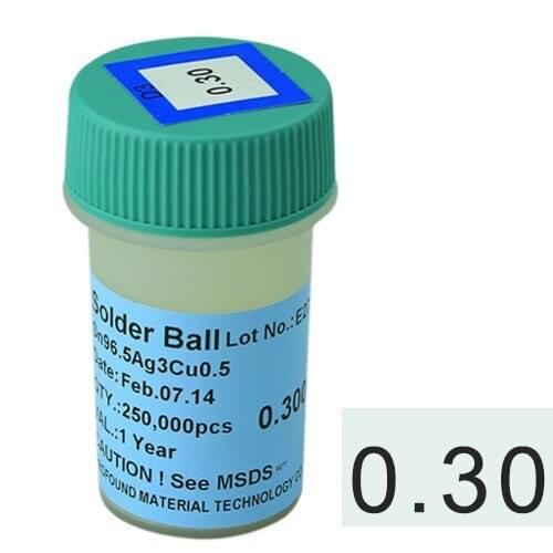 Lead-free 250k 0.3mm solder balls high quality BGA reballing soldering balls