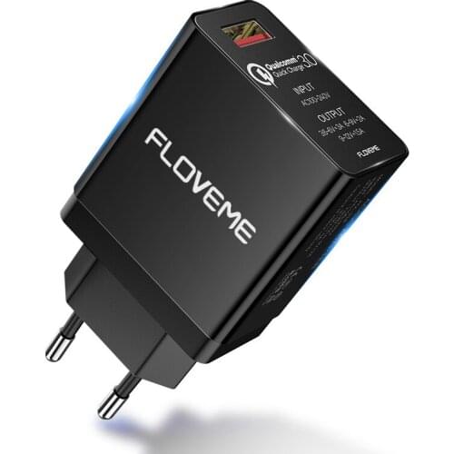 Quick Charge QC 3.0 USB US EU Charger Universal Mobile Phone Charger Wall Fast Charging Adapter For iPhone Samsung Xiaomi Huawei