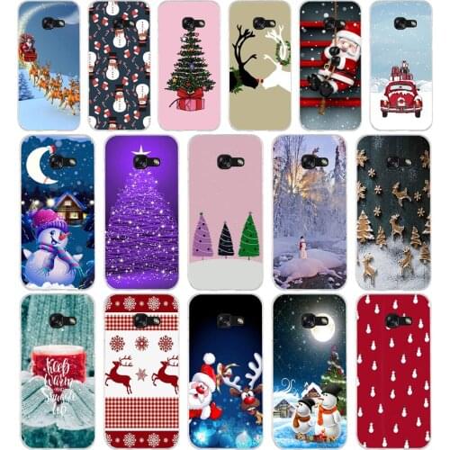 324FG Cartoon Christmas 2 Soft Silicone Tpu Cover phone Case for Samsung j3 j5 j7 2016 2017 j330 j2 j6 Plus 2018