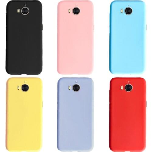 Candy Color Case For Huawei Y5 2017 Phone Case MYA-L22 MYA-U29 Soft Silicone Back Cover For Huawei Y5 III (Y5 3) Cases Bumper