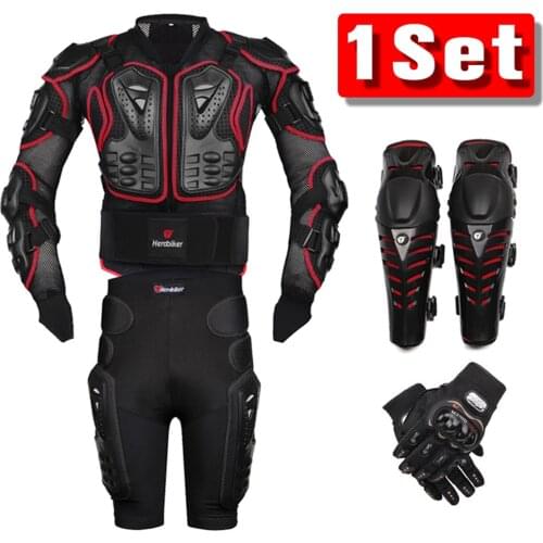Motorcycle Jackets Moto Body Armor Motorcycle Protection Motocross Motorbike Jacket With Neck Protector for Summer Red