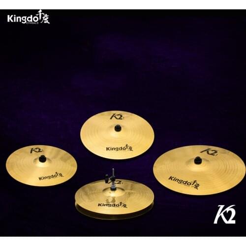 Kingdo K2 series Cheap practice 5pcs 14"+16"+18"+20" cymbals set for drums