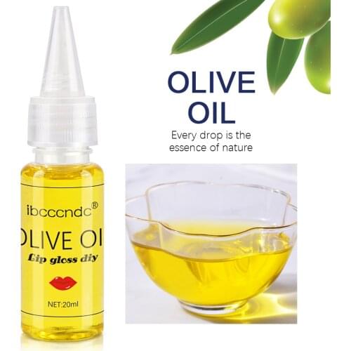 20ml Natural Olive Essence Oil Lip Care Safe Handmade Cosmetics Tool Food Grade DIY Lip Gloss Olive Oil Makeup Base Oil