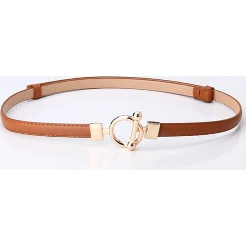 Female Adjustable Belt Ladies Dark Dress Sweater Decoration PU All-Match Small Waistband Women Band