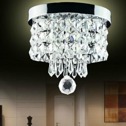 Luxury aisle light K9 crystal light led hallway balcony porch lamp corridor light home light door round ceiling light CL33107