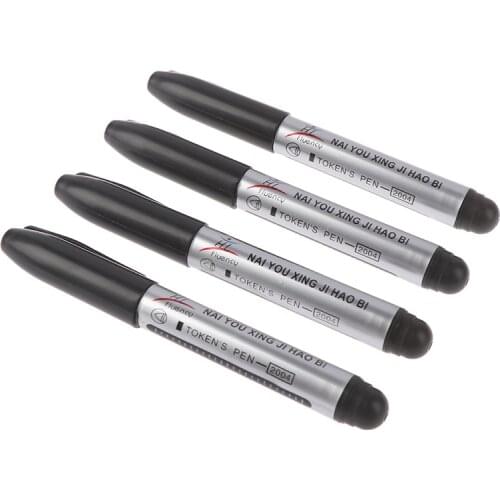 4x Garden marker Pen Waterproof Black Ink Token Pen Garden Plant Labeling Gadget