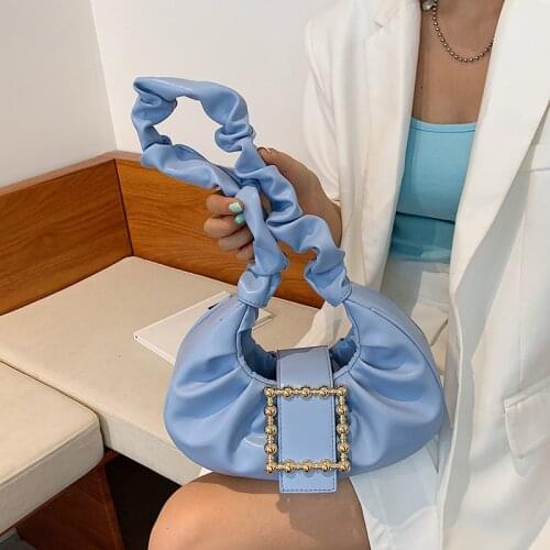 Personalized lock ins handbags 2021 new trendy fashion fold single shoulder underarm bag chain messenger bag