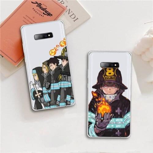 Tamaki Fire Force anime Phone Case Transparent For Samsung Galaxy A S Note J 5 8 51 2016 Prime 20 Ultra 6 7 Edge PLUS 21