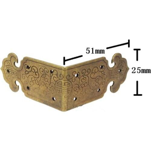 Luggage Case Box Corner,Brass Corner,Brackets Decorative,Corner For Furniture Decoration,Pattern Carved,Vintage Style For Box