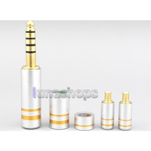 High Quality Aluminum Housing 3.5mm 2.5mm 4.4mm + Splitter + Slider + A2DC Pins Kits Male Custom DIY Adapter Plugs LN007066